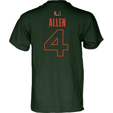 Unisex Blue 84 Marcus Allen Green Miami Hurricanes 4 Strong T-Shirt
