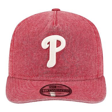 Men's New Era Red Philadelphia Phillies Denim Classic 19TWENTY Adjustable Hat