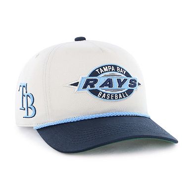 Youth '47 Natural/Navy Tampa Bay Rays Frame Out Hitch Adjustable Hat