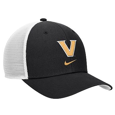 Men's Nike Black Vanderbilt Commodores Rise Trucker Adjustable Hat