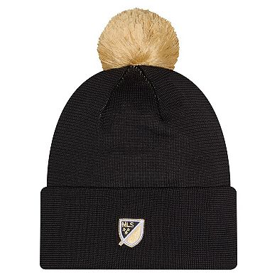 Men's New Era Black LAFC 2026 Jersey Hook Cuffed Knit Hat with Pom