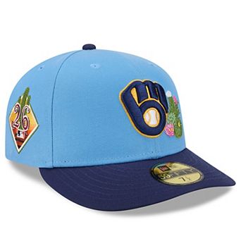 Men's New Era Light Blue/Navy Milwaukee Brewers 2026 Spring Training 59FIFTY Fitted Hat