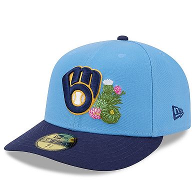 Men's New Era Light Blue/Navy Milwaukee Brewers 2026 Spring Training 59FIFTY Fitted Hat