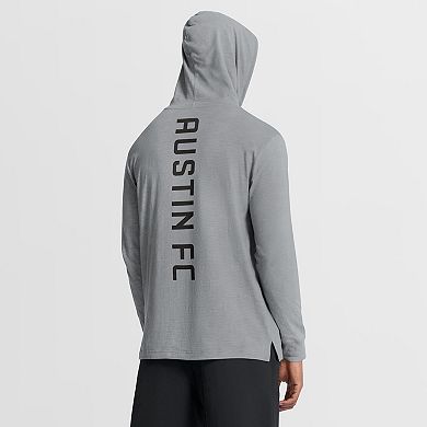 Men's Fanatics Gray Austin FC Unending Practice Transitional Hoodie