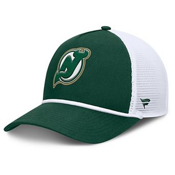 Men's Fanatics Green/White New Jersey Devils Bermuda A-Frame Adjustable Hat