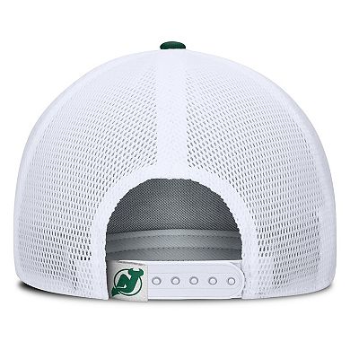 Men's Fanatics Green/White New Jersey Devils Bermuda A-Frame Adjustable Hat