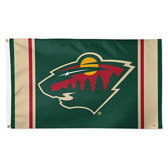 WinCraft Minnesota Wild 3' x 5' Logo Stripe Deluxe Single-Sided Flag