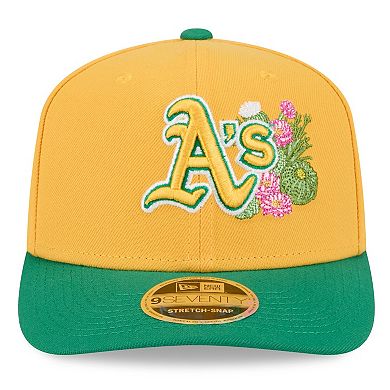 Men's New Era Gold/Green Athletics 2026 Spring Training 9SEVENTY Adjustable Hat