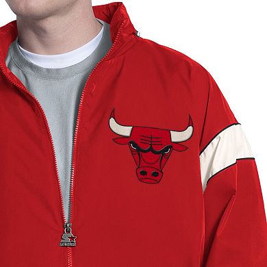 Men's Starter Red Chicago Bulls The Gust Full-Zip Hoodie