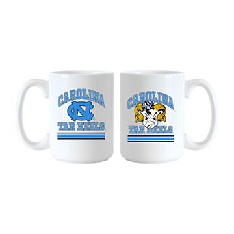 Logo Brands North Carolina Tar Heels 15oz. Current & Throwback Mug Set