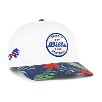 Men's '47 White/Royal Buffalo Bills Beach Side Hitch Adjustable Hat