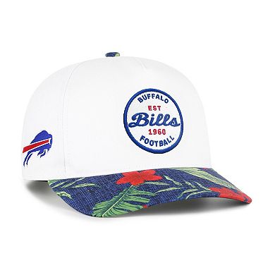 Men's '47 White/Royal Buffalo Bills Beach Side Hitch Adjustable Hat