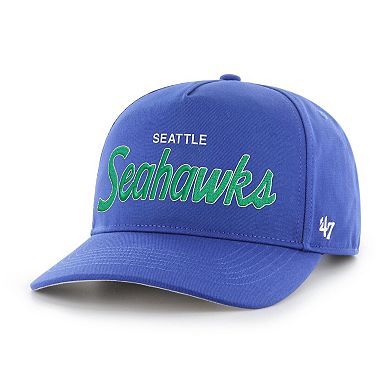 Men's '47 Royal Seattle Seahawks Crosstown Throwback Hitch Adjustable Hat