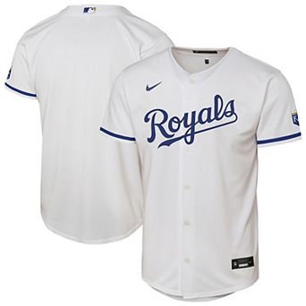 Youth Nike White Kansas City Royals Home Stadium Jersey