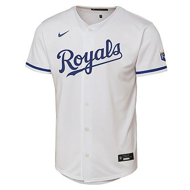 Youth Nike White Kansas City Royals Home Stadium Jersey