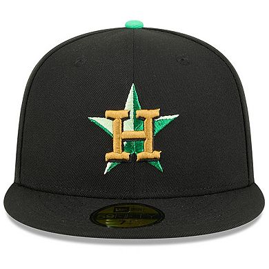 Men's New Era Black Houston Astros 2026 St. Patrick's Day 59FIFTY Fitted Hat