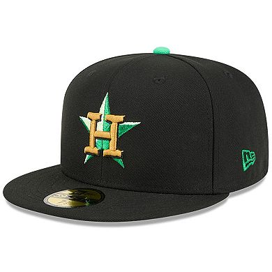 Men's New Era Black Houston Astros 2026 St. Patrick's Day 59FIFTY Fitted Hat