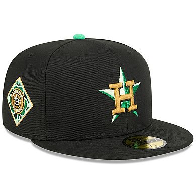 Men's New Era Black Houston Astros 2026 St. Patrick's Day 59FIFTY Fitted Hat
