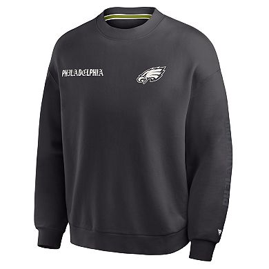 Men's Fanatics Black Philadelphia Eagles Oversized Type Play Multi Sweatshirt