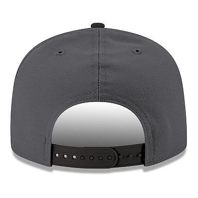 Men's New Era Gray/Black Philadelphia 76ers Logo 2-Tone 9FIFTY Snapback Hat