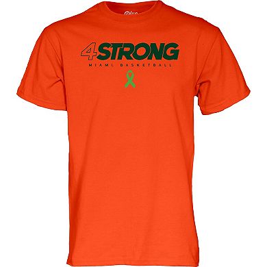 Unisex Blue 84 Marcus Allen Orange Miami Hurricanes 4 Strong T-Shirt