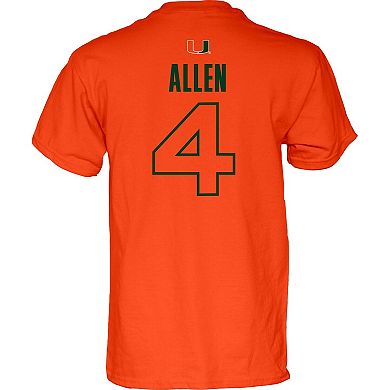 Unisex Blue 84 Marcus Allen Orange Miami Hurricanes 4 Strong T-Shirt