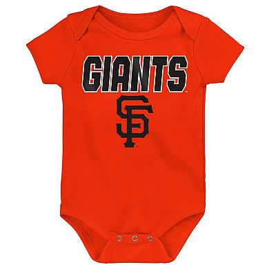 Newborn Outerstuff San Francisco Giants Home Plate 3-Piece Creeper Set