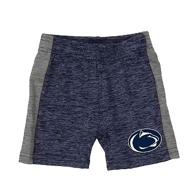 Infant Wes & Willy Charcoal Penn State Nittany Lions Cloudy Yarn Bodysuit & Shorts Set