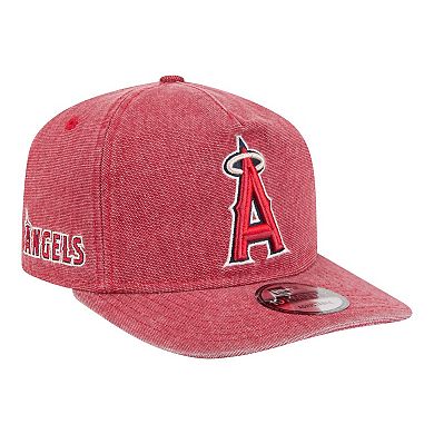Men's New Era Red Los Angeles Angels Denim Classic 19TWENTY Adjustable Hat