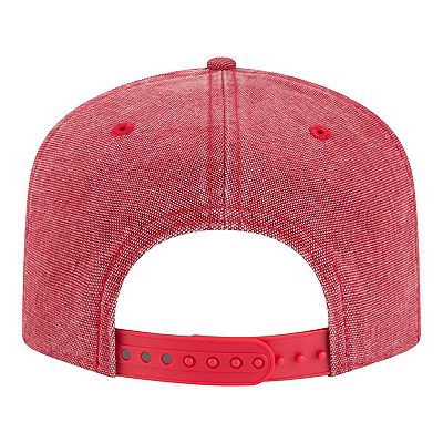 Men's New Era Red Los Angeles Angels Denim Classic 19TWENTY