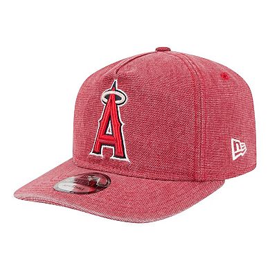 Men's New Era Red Los Angeles Angels Denim Classic 19TWENTY Adjustable Hat