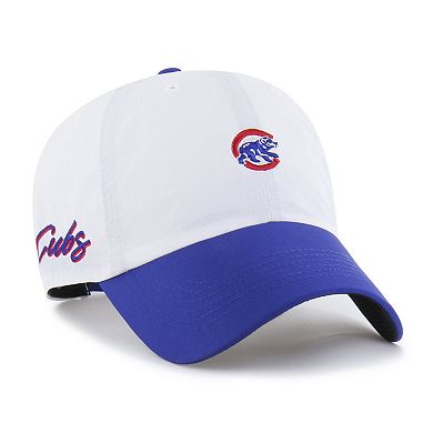 Men's '47 White/Royal Chicago Cubs Vista Mini Clean Up brrr Adjustable Hat