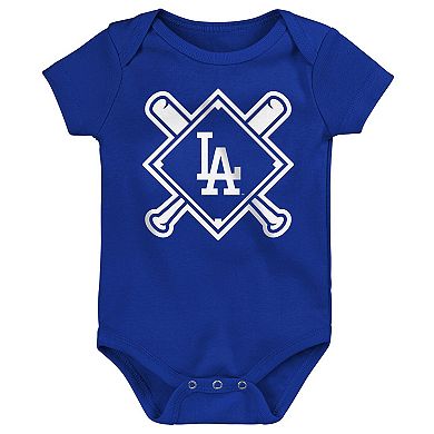 Infant Outerstuff Los Angeles Dodgers Home Plate 3-Piece Creeper Set