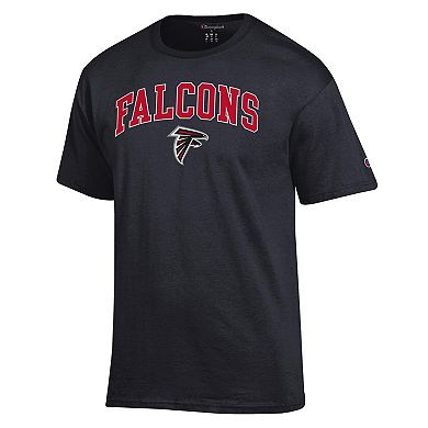 Men's Champion Black Atlanta Falcons Arch Over Logo T-Shirt