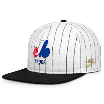 Men's Nike White/Black Montreal Expos Cooperstown Collection Pro Adjustable Hat