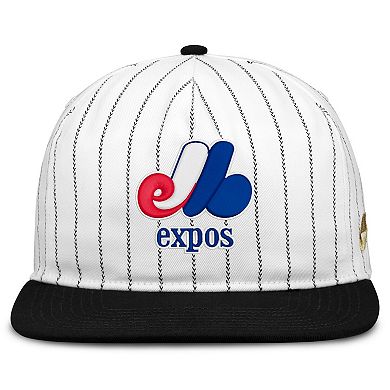 Men's Nike White/Black Montreal Expos Cooperstown Collection Pro Adjustable Hat