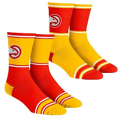 Youth Rock Em Socks Atlanta Hawks 2-Pack Color Block Crew Socks Set