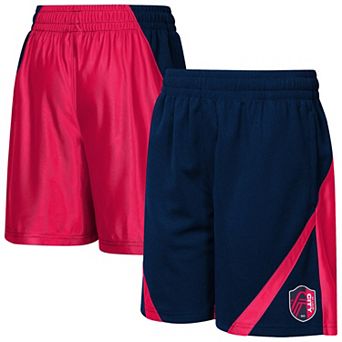 Youth Outerstuff Navy/Red St. Louis CITY SC Color Blocked Shorts