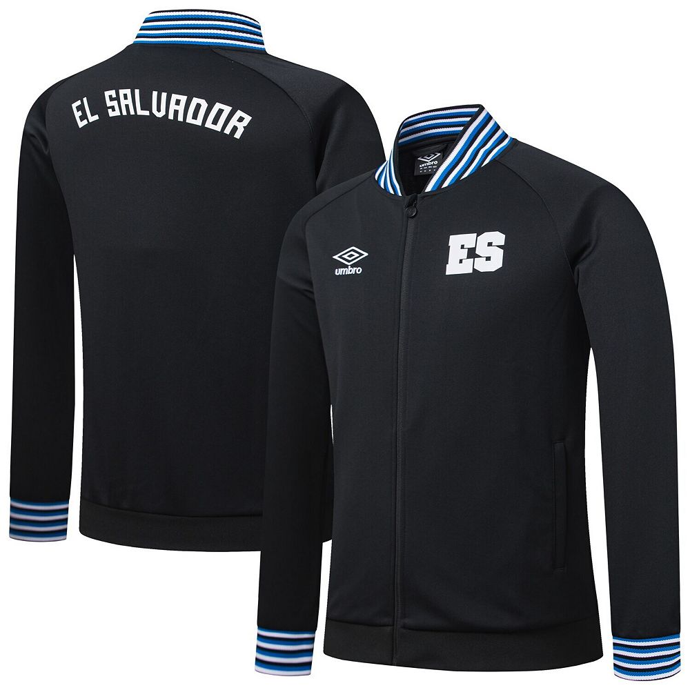 Men's Umbro Black El Salvador National Team Presentation Raglan