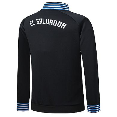 Men's Umbro Black El Salvador National Team Presentation Raglan Full-Zip Jacket