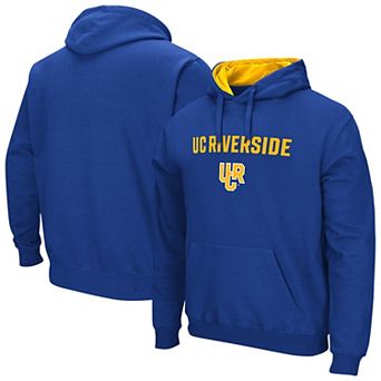 Men's Colosseum Royal UC Riverside Highlanders Arch & Logo 3.0 Pullover Hoodie