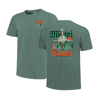 Unisex Image One Green Miami Hurricanes Hyper Local Mascot Swamp T-Shirt