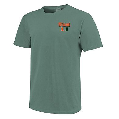 Unisex Image One Green Miami Hurricanes Hyper Local Mascot Swamp T-Shirt