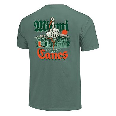 Unisex Image One Green Miami Hurricanes Hyper Local Mascot Swamp T-Shirt
