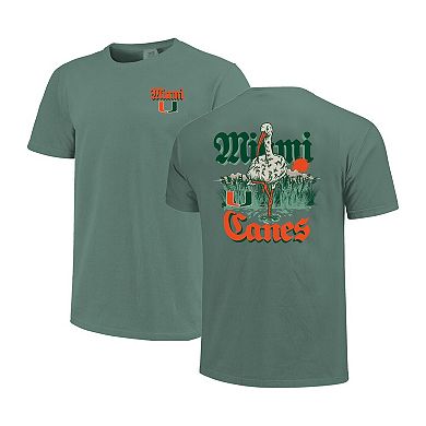 Unisex Image One Green Miami Hurricanes Hyper Local Mascot Swamp T-Shirt