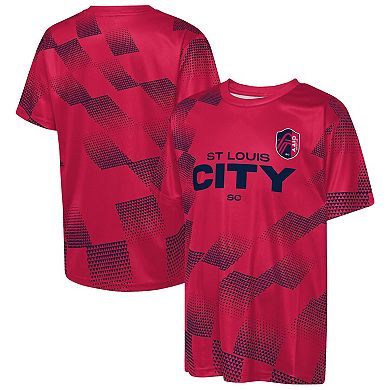 Youth Outerstuff Red St. Louis CITY SC Sheer Thrill T-Shirt