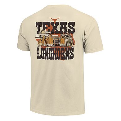 Unisex Image One Natural Texas Longhorns Hyper Local Stadium Mascot Skyline T-Shirt