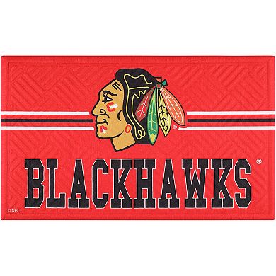 Chicago Blackhawks Embossed Door Mat