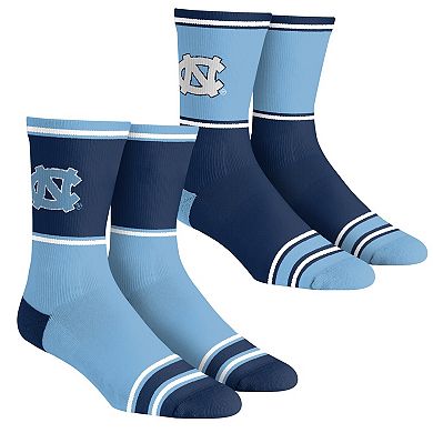 Youth Rock Em Socks North Carolina Tar Heels 2-Pack Color Block Crew Socks Set