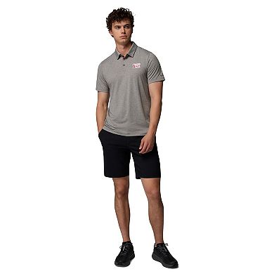 Men's Columbia Gray Oklahoma Sooners Tech Trail Polo